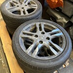 Set lichtmetalen velgen met banden 4 stuks Mitsubishi